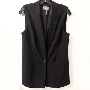 Laundry Shelli Segal Blazer Vest Jacket Black Size 8